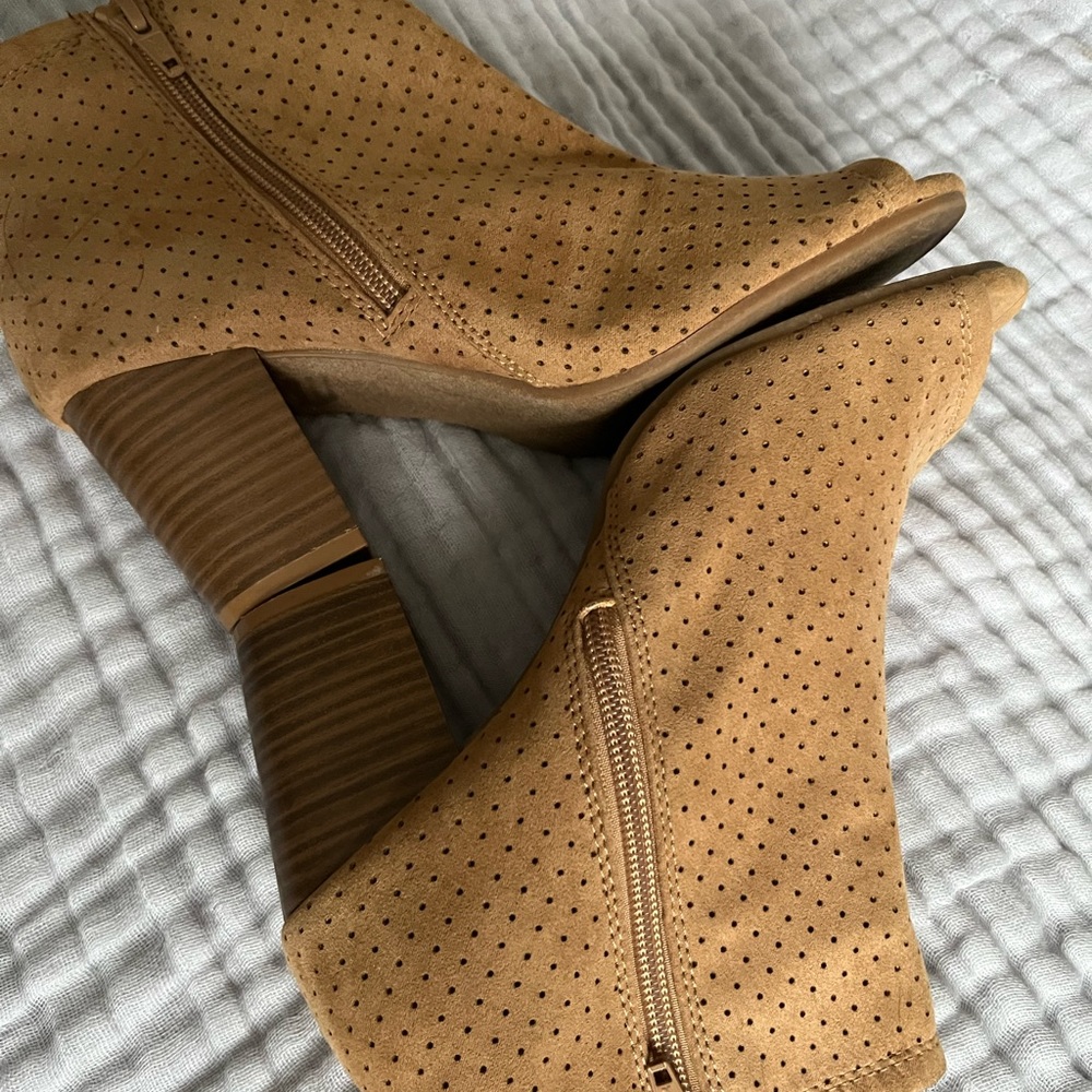 Old Navy perforated peep toe booties - Picture 7 of 7